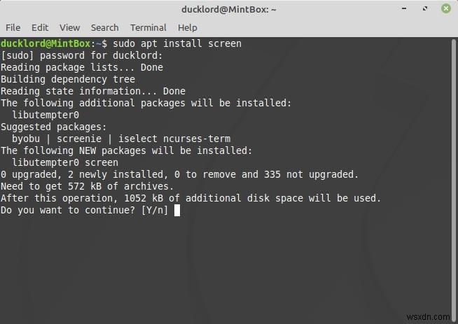 Cách Đa Nhiệm Trong Terminal Linux Với Screen