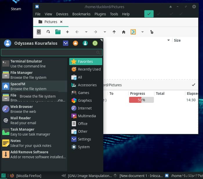Cách mở nhiều file cùng lúc với SpaceFM trên Linux