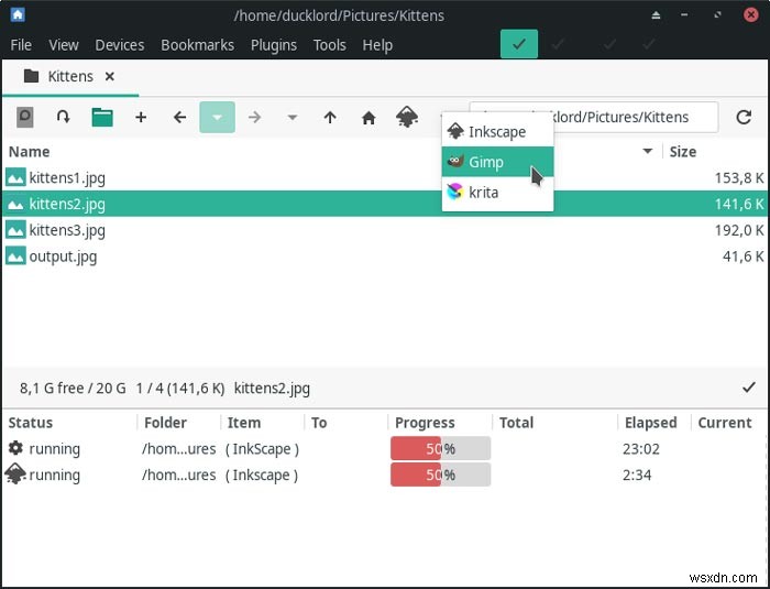 Cách mở nhiều file cùng lúc với SpaceFM trên Linux