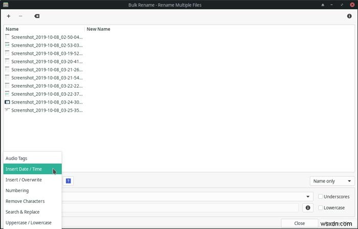 Cách đổi tên hàng loạt file trên Linux với công cụ Bulk Rename của Thunar