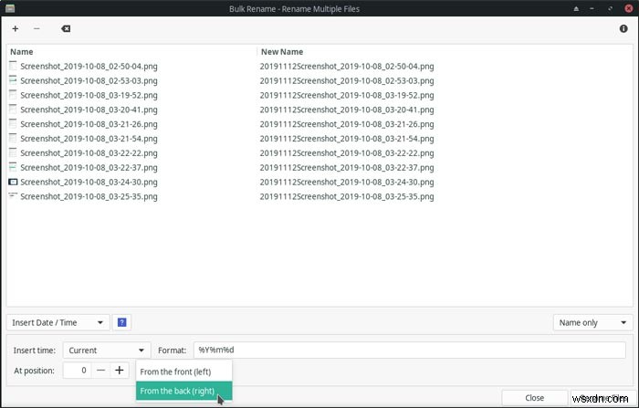 Cách đổi tên hàng loạt file trên Linux với công cụ Bulk Rename của Thunar