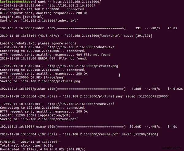 Truyền file sử dụng HTTP Server tích hợp sẵn của Python