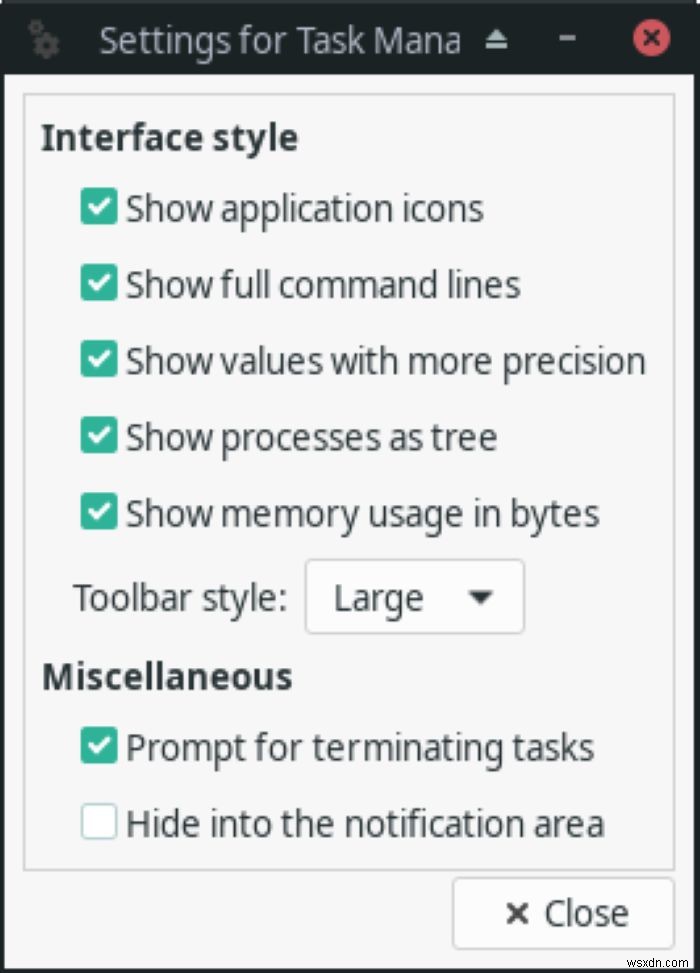 Cách quản lý tiến trình đang chạy với Task Manager của XFCE