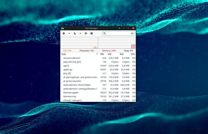 Cách quản lý tiến trình đang chạy với Task Manager của XFCE