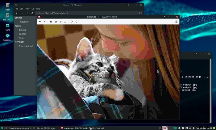 Cách nén và thay đổi kích thước ảnh từ Thunar File Manager trên Linux