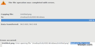 Cách ghi vào phân vùng Windows trên Linux