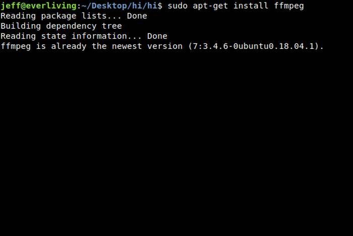 Cách giảm dung lượng file video dùng FFMPEG từ terminal Linux
