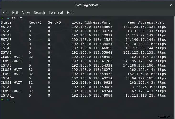 Cách sử dụng lệnh ss để giám sát kết nối mạng trong Linux