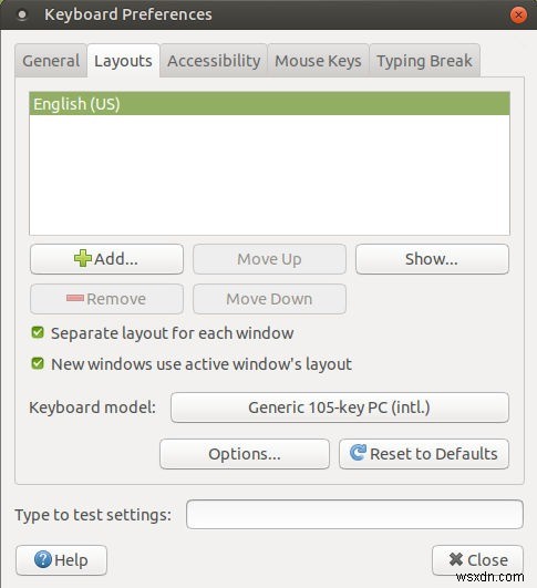 Cách thay đổi bố cục bàn phím trong Linux