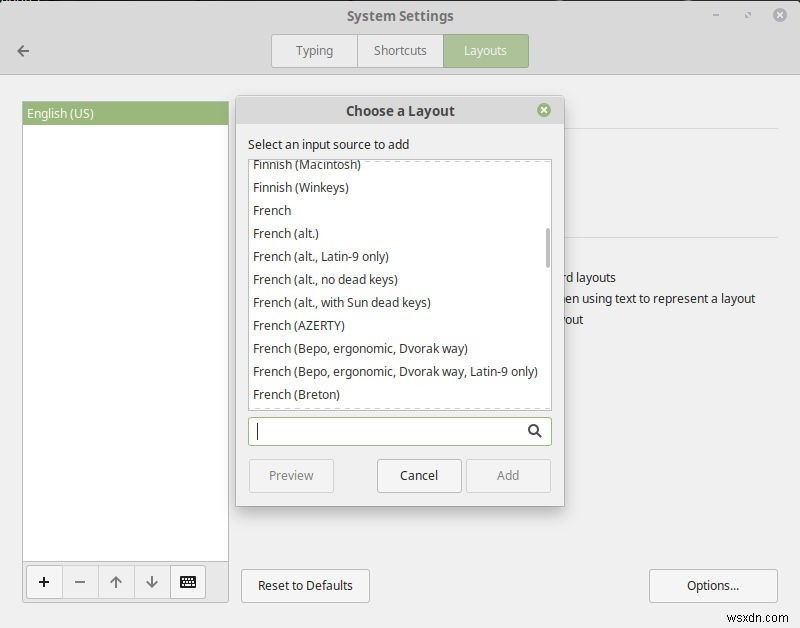 Cách thay đổi bố cục bàn phím trong Linux