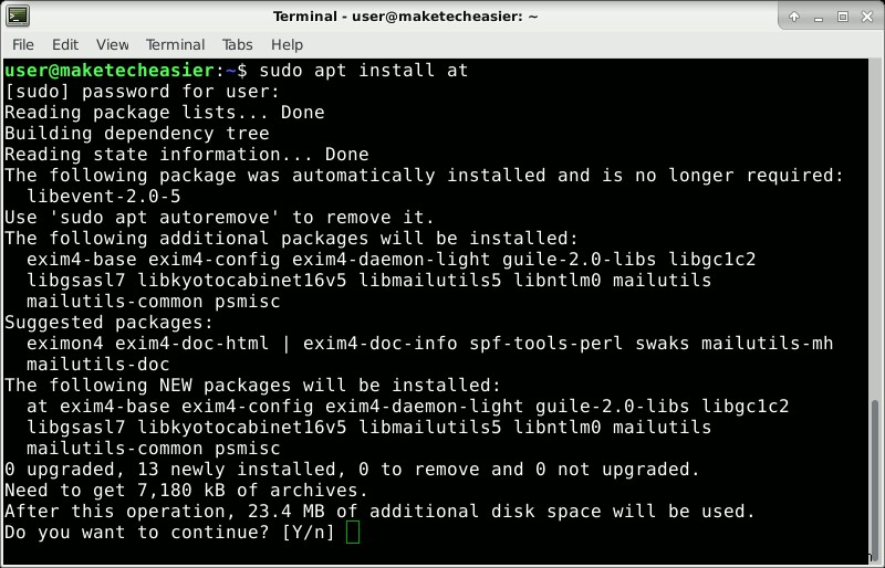 Cách lên lịch lệnh trong Linux với tiện ích  at 