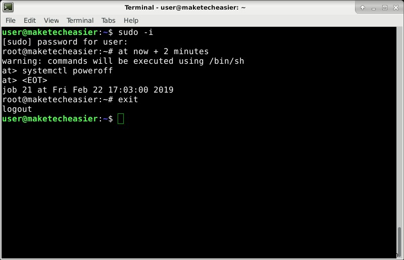 Cách lên lịch lệnh trong Linux với tiện ích  at 