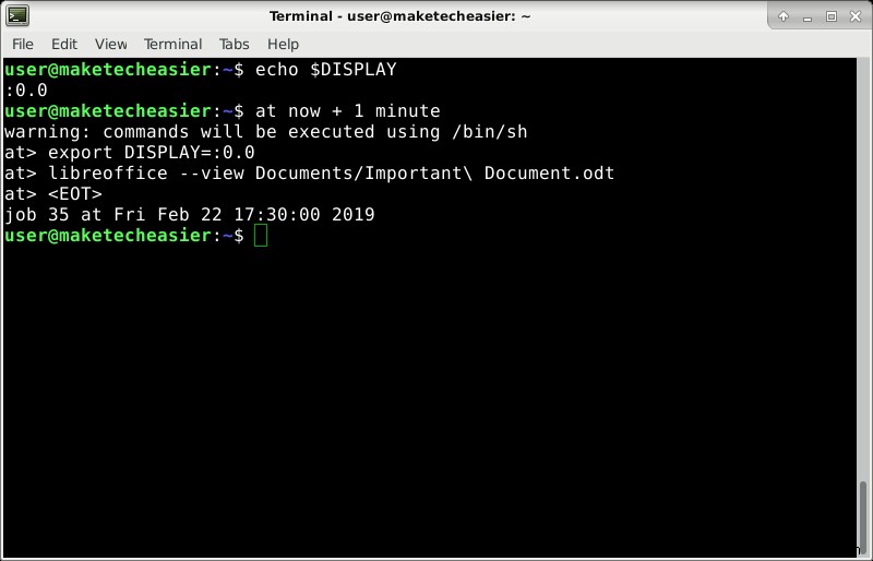 Cách lên lịch lệnh trong Linux với tiện ích  at 