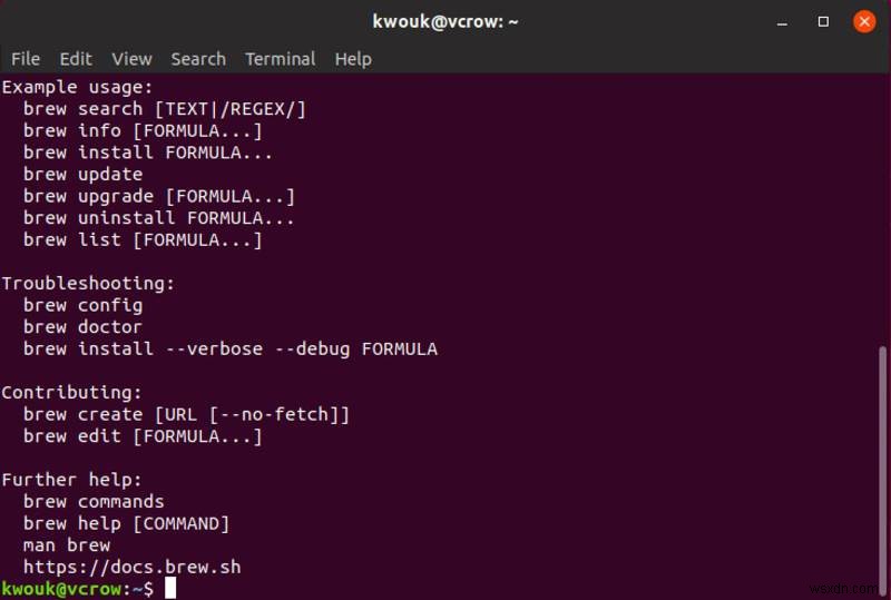 Cách dùng Homebrew cài đặt phần mềm trên Linux và Windows