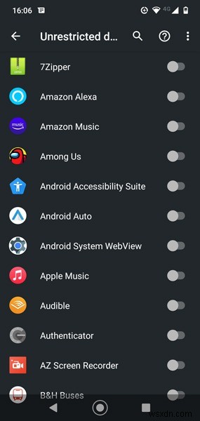 Cách ngăn ứng dụng dùng dữ liệu di động trên Android