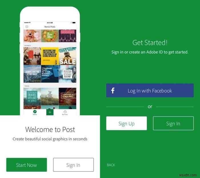 Tạo đồ họa mạng xã hội đẹp mắt với Adobe Post trên iOS
