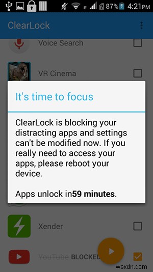 Cách Chặn Ứng Dụng Phân Tâm Trên Android