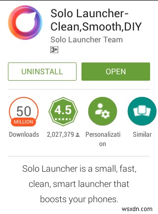 Solo Launcher: Launcher Màn Hình Chính Cấu Hình Cao Cho Android