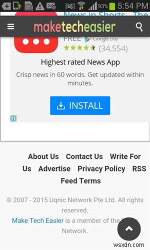Cách Cuộn Nhanh Lên Đầu Hoặc Xuống Cuối Trang Bất Kỳ Trên Android
