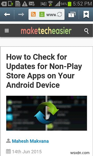Cách Cuộn Nhanh Lên Đầu Hoặc Xuống Cuối Trang Bất Kỳ Trên Android