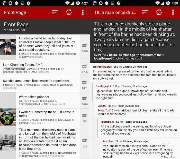 Top 5 Ứng Dụng Reddit Cho Android