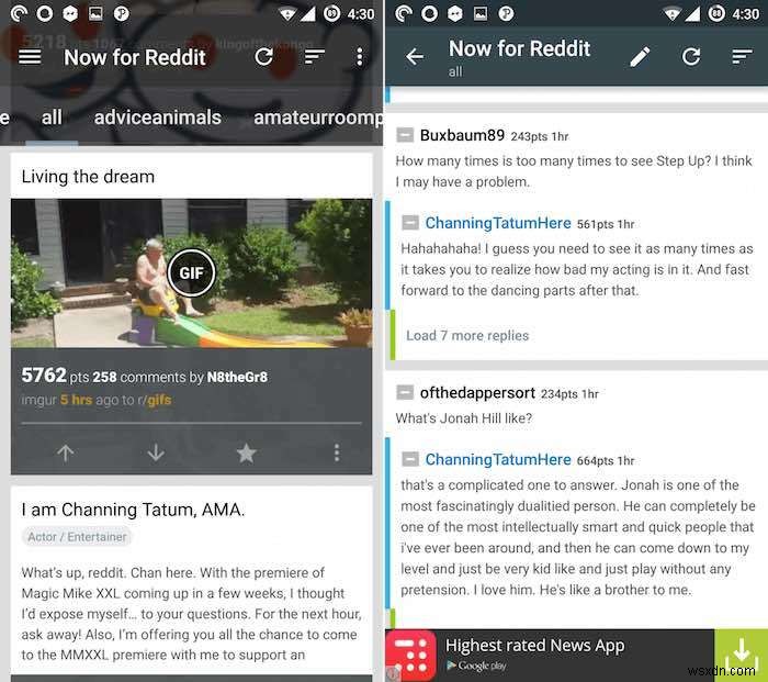Top 5 Ứng Dụng Reddit Cho Android