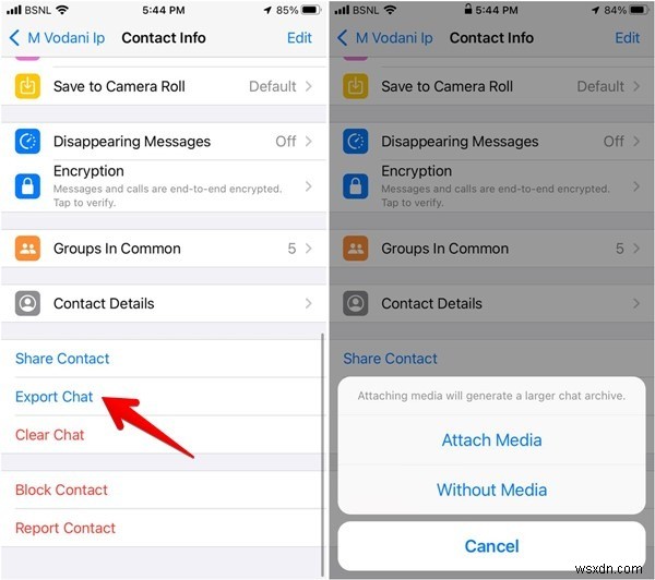 Cách xuất và sao lưu lịch sử trò chuyện WhatsApp
