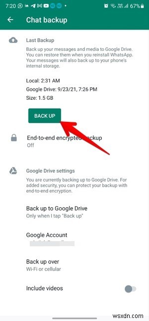 Cách xuất và sao lưu lịch sử trò chuyện WhatsApp