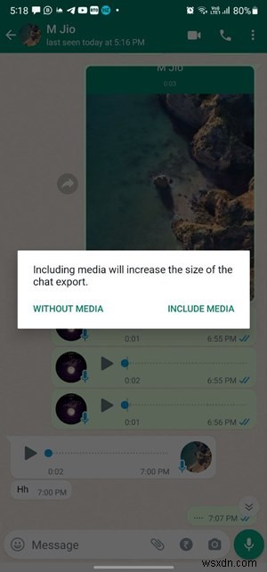 Cách xuất và sao lưu lịch sử trò chuyện WhatsApp