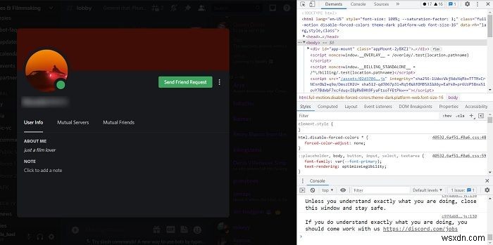 Cách tải ảnh hồ sơ Discord của người khác