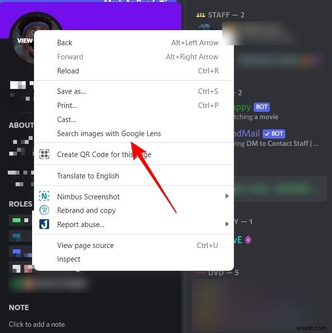 Cách tải ảnh hồ sơ Discord của người khác