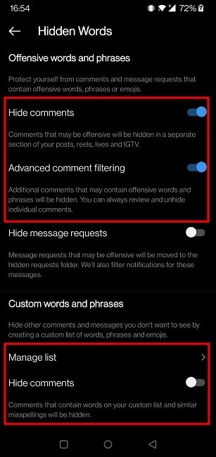 Cách quản lý bình luận trên Instagram