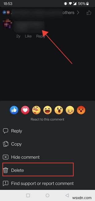 Cách xóa bình luận, thích và phản ứng trên Facebook