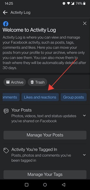 Cách xóa bình luận, thích và phản ứng trên Facebook