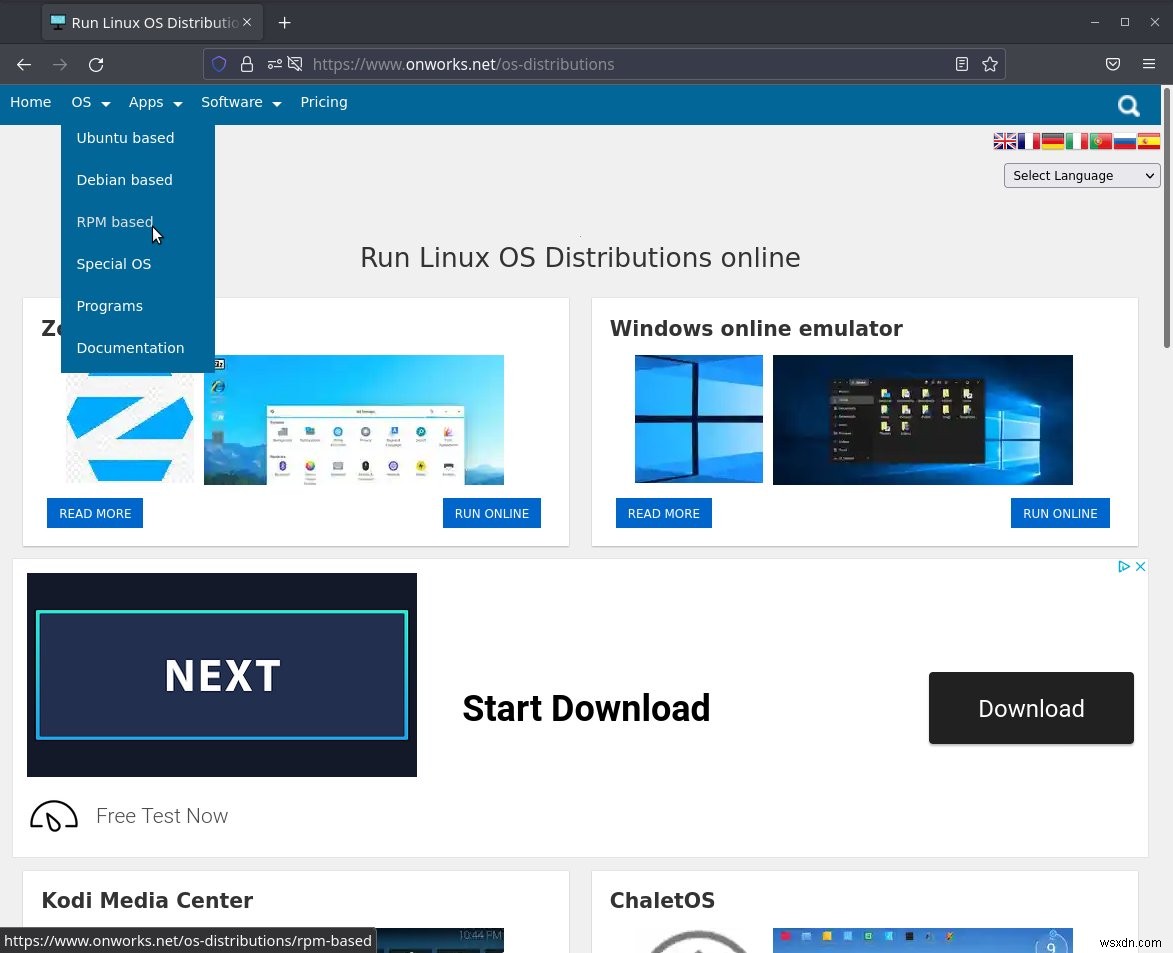 Cách thử nghiệm các bản phân phối Linux trực tuyến