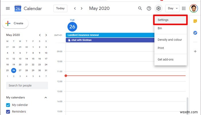 Cách hiển thị các pha Mặt trăng/Lunar trong Google Calendar