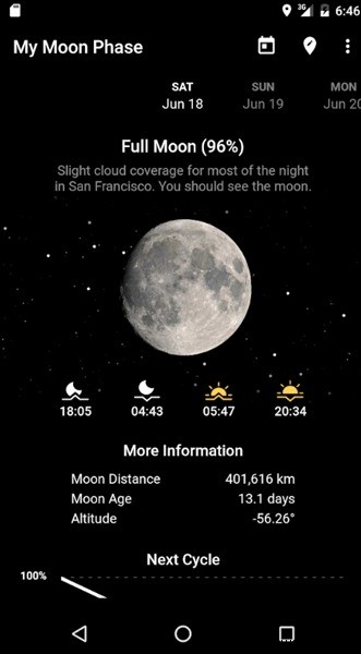 Cách hiển thị các pha Mặt trăng/Lunar trong Google Calendar