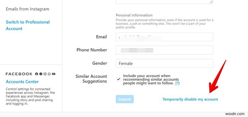 Cách xóa hoặc vô hiệu hóa tài khoản Instagram