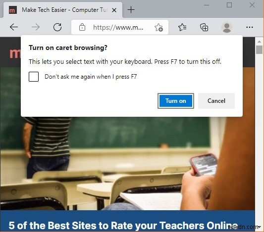 Caret Browsing là gì và cách bật nó trong trình duyệt