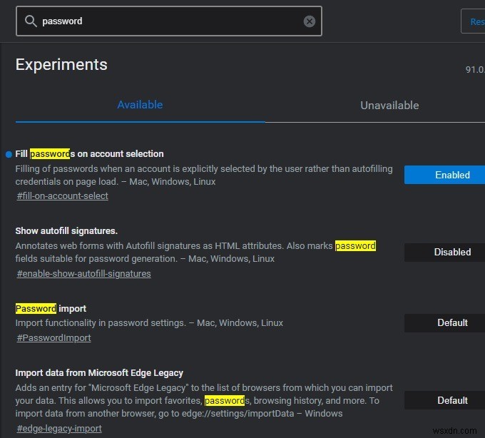 Cách Nhập/Xuất Mật Khẩu Sử Dụng Microsoft Edge