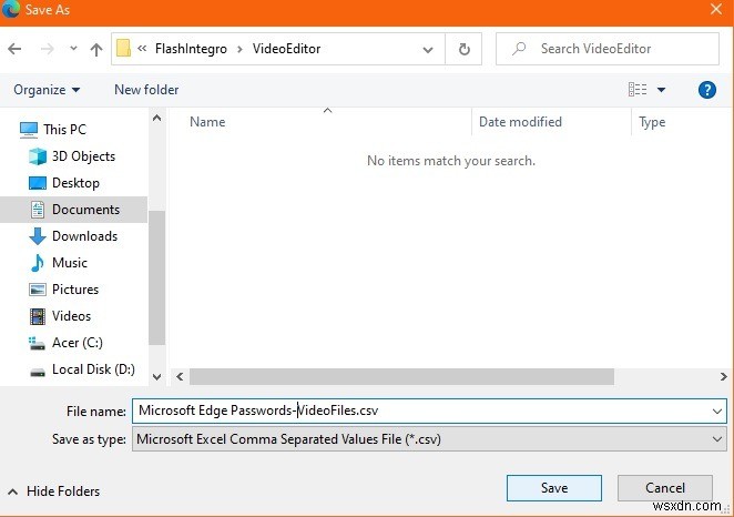 Cách Nhập/Xuất Mật Khẩu Sử Dụng Microsoft Edge