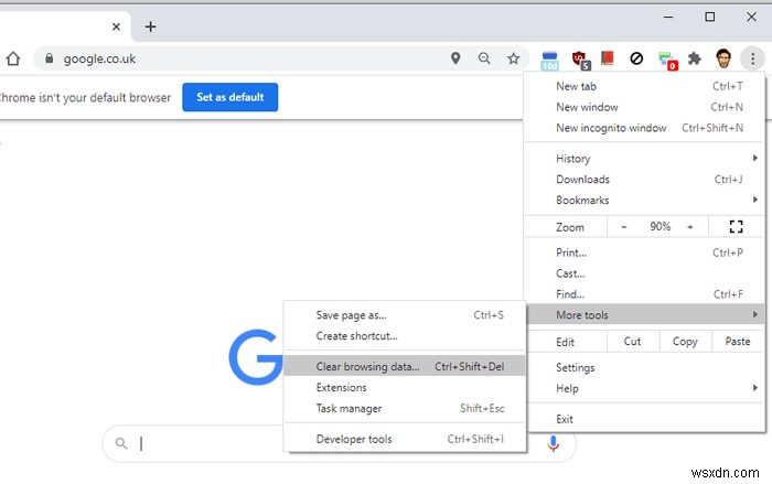 Cách sửa lỗi  Err_Connection_Reset  trên trình duyệt Chrome