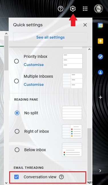 Cách tắt Chế độ xem hội thoại (Conversation View) trong Gmail