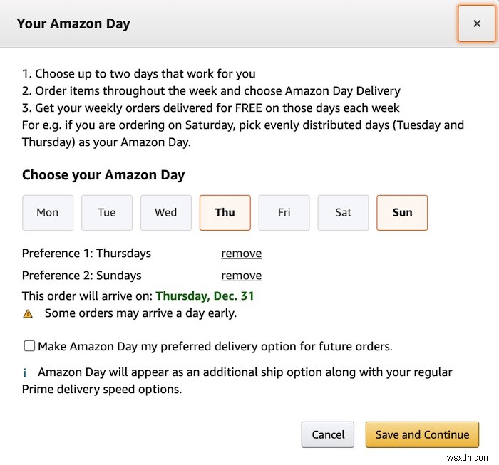 Amazon Day: Nhận Tất Cả Đơn Hàng Trong Cùng Một Ngày