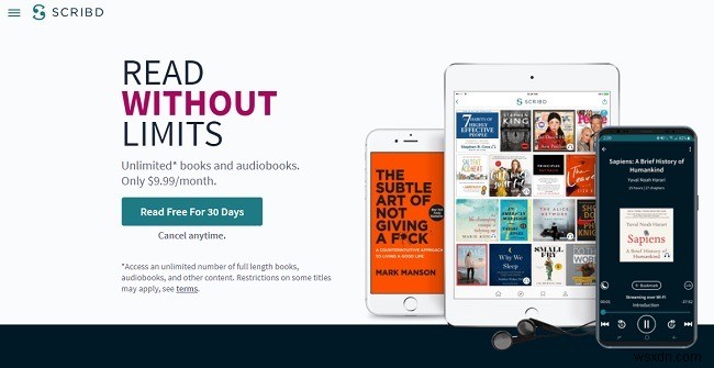 Các Lựa Thay Thế Kindle Unlimited Tốt Nhất Cho Đọc Không Giới Hạn