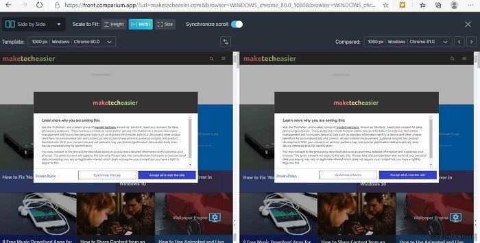 Dễ Dàng Kiểm Thử Trang Web Trên Khác Trình Duyệt Với Comparium