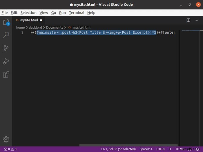 Cách tạo file HTML dễ dàng với Emmet