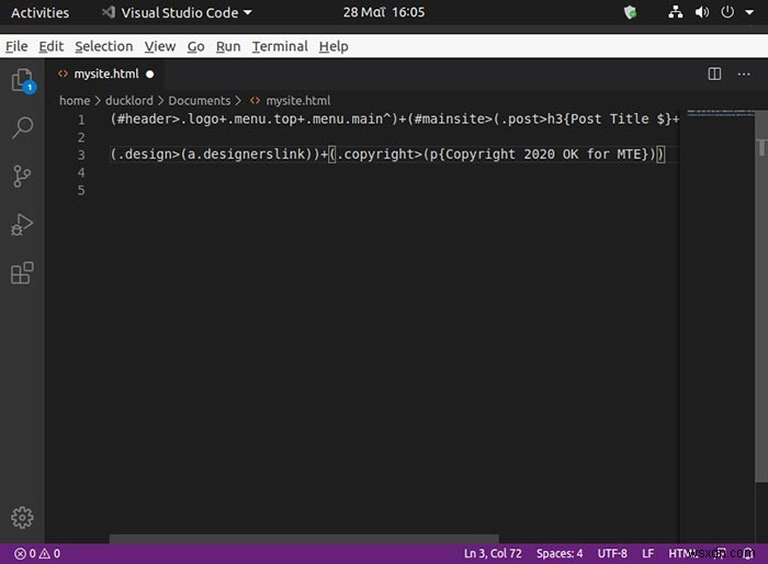 Cách tạo file HTML dễ dàng với Emmet
