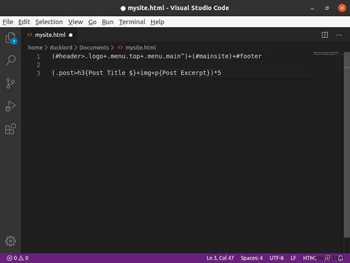 Cách tạo file HTML dễ dàng với Emmet
