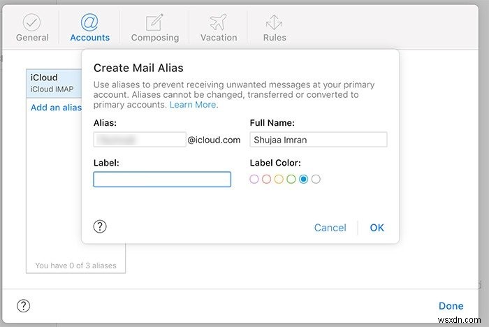 Cách tạo bí danh email (alias) iCloud